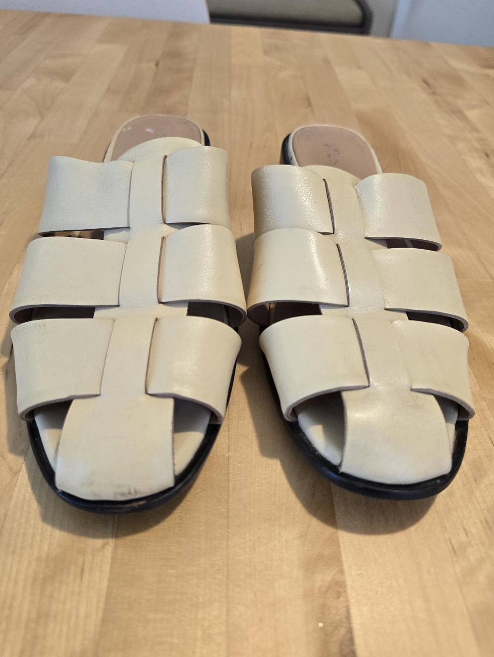 Madewell The Dixson Fisherman Mule Buttered Scone Size 9 - Picture 2 of 9